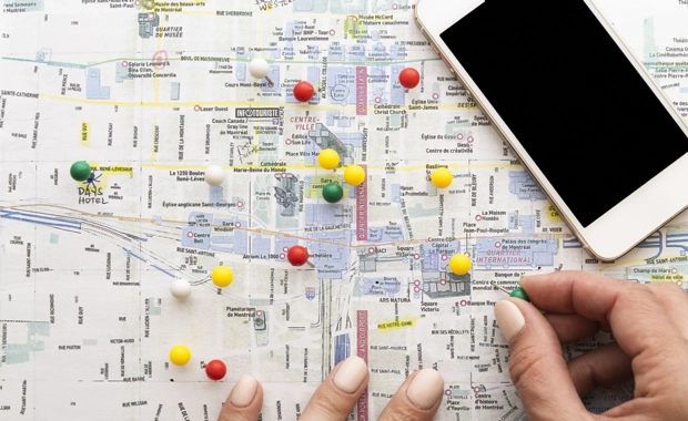 Mapa de Bogotá con ubicaciones de los grupos de estudio bíblico de Palabra Viva